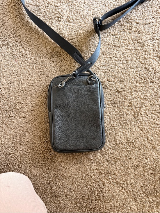 Coach Other - Coach Black Pebbled Leather Messenger Crossbody